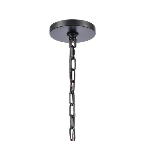 Elk Solace 30 Inch Wide 10 Light Pendant in Matte Black Model: 82079/10