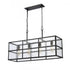 Elk Solace 34 Inch Wide 4 Light Linear Chandelier in Matte Black Model: 82077/4
