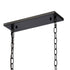 Elk Solace 34 Inch Wide 4 Light Linear Chandelier in Matte Black Model: 82077/4