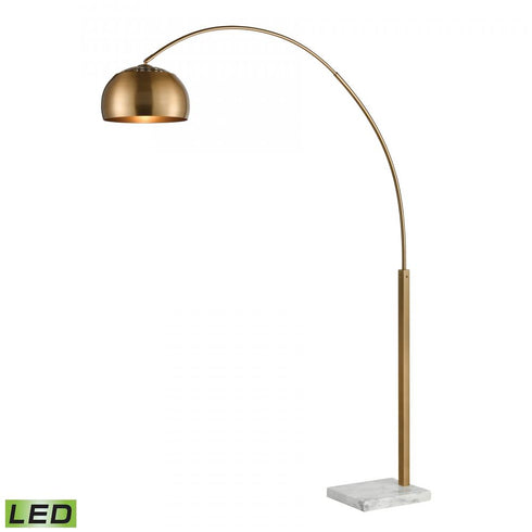 Elk Solar Powered Solar Flair 77 Inch High 1 Light Floor Lamp in Aged Brass Includes LED Bulb Model: D3591-LED