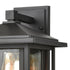 Elk Solitude 1 Light Sconce in Matte Black with Clear Glass Model: 87131/1