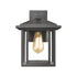 Elk Solitude 1 Light Sconce in Matte Black with Clear Glass Model: 87131/1