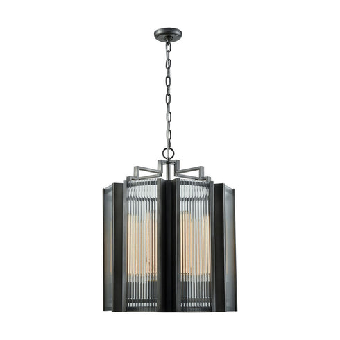 Elk Space Elevator 8 Light CHANDELIER in Aged Pewter Finish Model: D3540