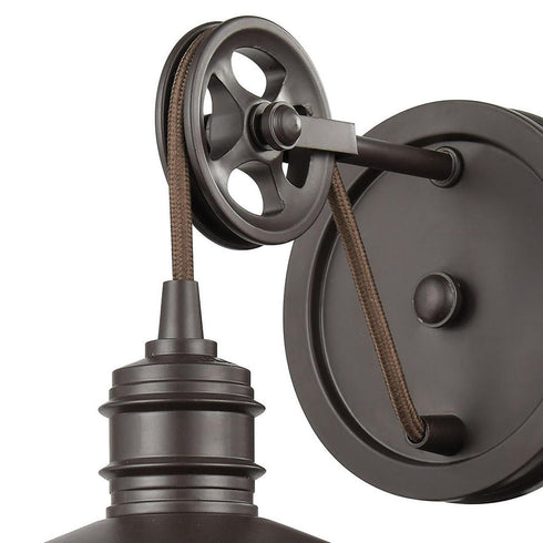 Elk Spindle Wheel VANITY LIGHT in Oil Rubbed Bronze Finish Model: 69084/1