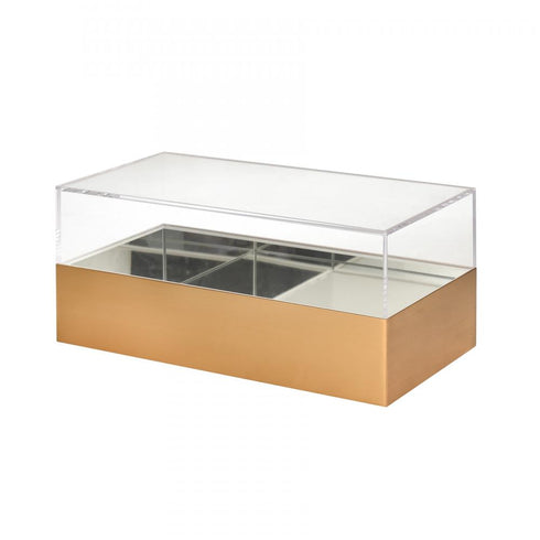 Elk Split Decorative Box Rectangle in Brass Finish Model: H0017-10713