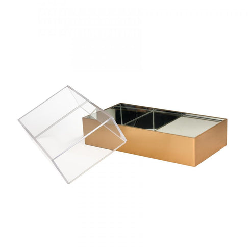 Elk Split Decorative Box Rectangle in Brass Finish Model: H0017-10713