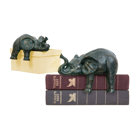 Elk Sprawling Elephants ORNAMENTAL ACCESSORY in Dark Bronze Finish Model: 4-8527172