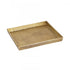 Elk Square Linen Texture Tray Set of 2 Brass in Antique Brass Finish Model: H0807-10664/S2