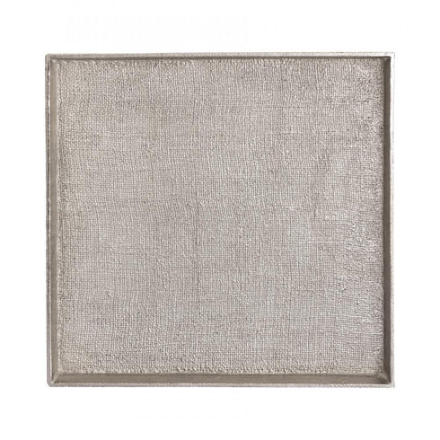 Elk Square Linen Texture Tray Set of 2 Nickel in Antique Nickel Finish Model: H0807-10661/S2