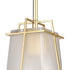 Elk Square To Round 6 Inch Wide 1 Light Mini Pendant in Champagne Gold Model: 82125/1