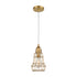Elk Squashcourt 1 Light MINI PENDANT in Aged Brass Finish Model: D4033