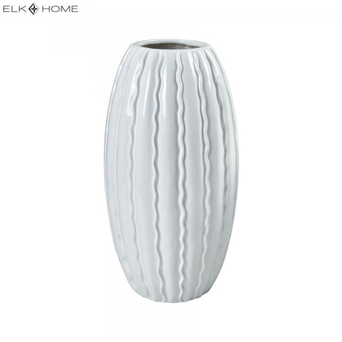Elk St. Croix VASE JAR BOTTLE in Gloss White Finish Model: 9166-084