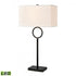 Elk Staffa 29 Inch High 1 Light Buffet Lamp Includes LED Bulb in Matte Black Finish Model: H019-7225-LED