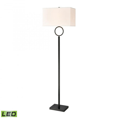 Elk Staffa 62 Inch High 1 Light Floor Lamp in Matte Black Includes LED Bulb Model: H019-7224-LED