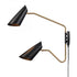 Elk Stanley 22.75 Inch High 2 Light Swingarm Sconce Matte Black Model: 52361/2