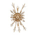 Elk Starburst 26 Inch High 4 Light Sconce in Satin Brass Model: 12763/4