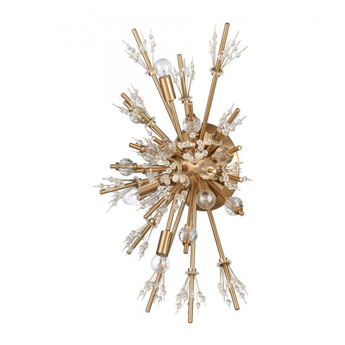 Elk Starburst 26 Inch High 4 Light Sconce in Satin Brass Model: 12763/4