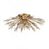 Elk Starburst 26 Inch Wide 8 Light Semi Flush Mount in Satin Brass Model: 12764/8