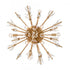 Elk Starburst 26 Inch Wide 8 Light Semi Flush Mount in Satin Brass Model: 12764/8