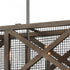 Elk Stockyard ISLAND LIGHT in Weathered Zinc Aged Wood Aged Wood Finish Model: D4445