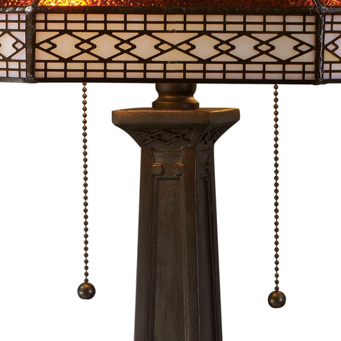 Elk Stone Filigree TABLE LAMP in Tiffany Bronze Finish Model: D1858