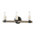 Elk Stone Manor VANITY LIGHT in Matte Black Finish Model: 15468/3