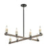 Elk StoneManor ISLAND LIGHT in Black Finish Model: 15463/8