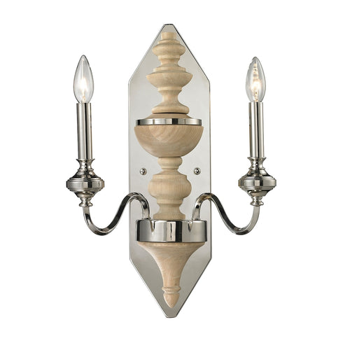 Elk Stratford 2 Light SCONCE in Chrome Finish Model: 14180/2