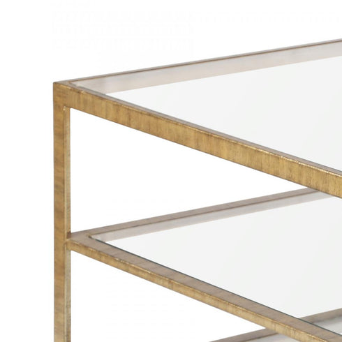 Elk Strie COFFEE TABLE in Gold Finish Model: H0115-7726