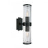 Elk Stripe 15.25 Inch High 2 Light Sconce in Matte Black Model: 8149-MB-CL