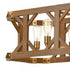 Elk Structure ISLAND LIGHT in Satin Brass Medium Oak Medium Oak Finish Model: 33325/8