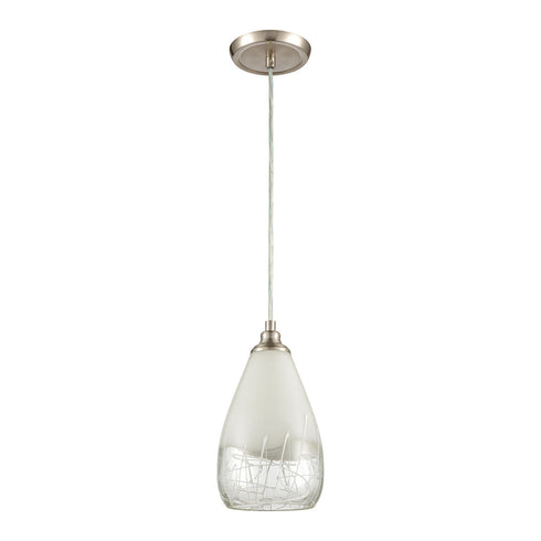 Elk Sugarcoat MINI PENDANT in Satin Nickel Finish Model: 85371/1