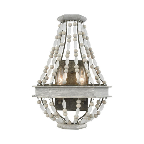 Elk Summerton SCONCE in Washed Gray Finish Model: 33190/2