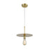 Elk Sunscreen 1 Light MINI PENDANT in New Aged Brass Finish Model: D3963