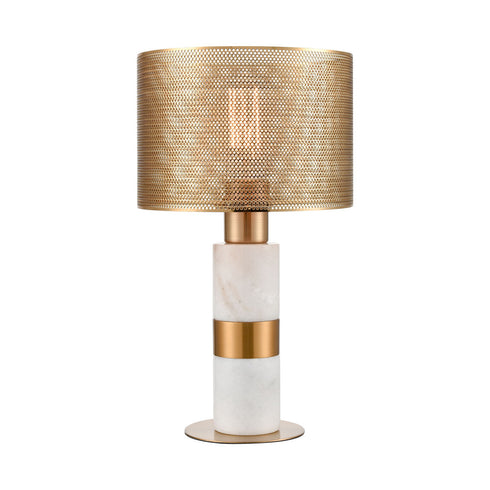 Elk Sureshot TABLE LAMP in Aged Brass Finish Model: D4677
