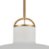 Elk Surf 20 Inch Wide 1 Light Pendant in Textured White Model: 63135/1