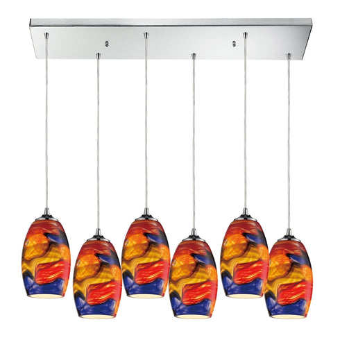 Elk Surrealist MINI PENDANT in Polished Chrome Finish Model: 31339/6RC
