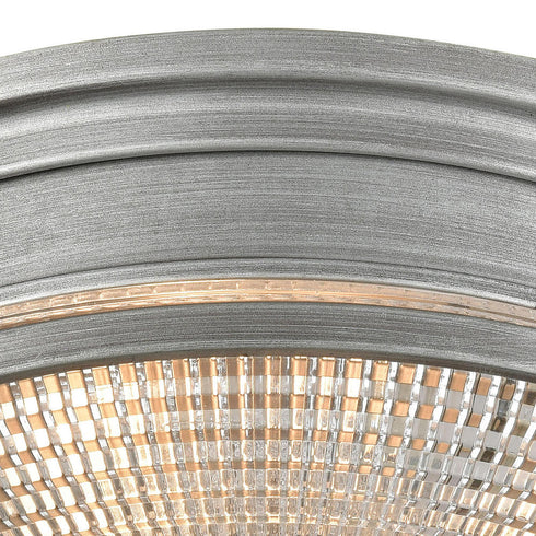 Elk Sylvester FLUSH MOUNT in Weathered Zinc Finish Model: 16123/2