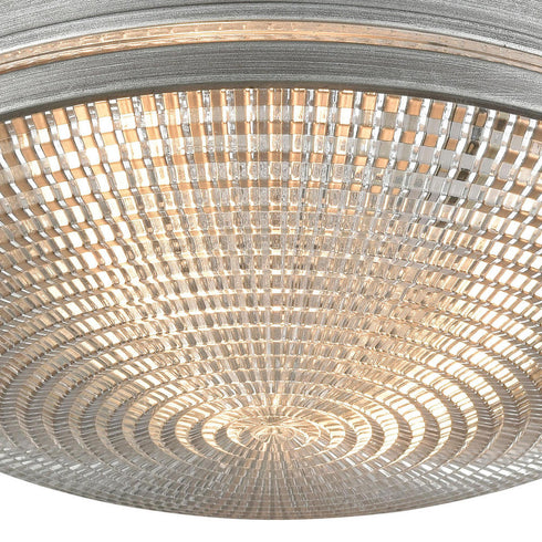 Elk Sylvester FLUSH MOUNT in Weathered Zinc Finish Model: 16123/2