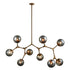 Elk Synapse ISLAND LIGHT in Aged Brass Finish Model: D3564