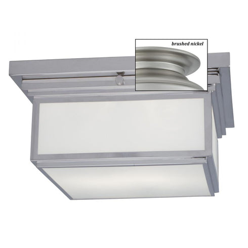 Elk Taylor 12.5 Inch Wide 2 Light Flush Mount in Brushed Nickel Model: 5376-BN-MO