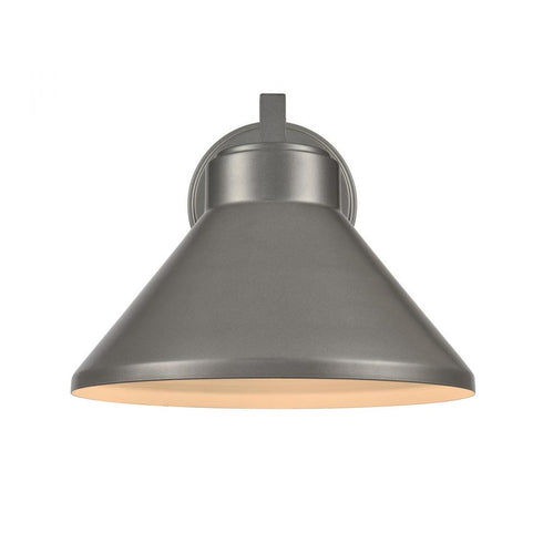 Elk Thane 10 Inch High 1 Light Outdoor Sconce in Hematite Model: 69691/1