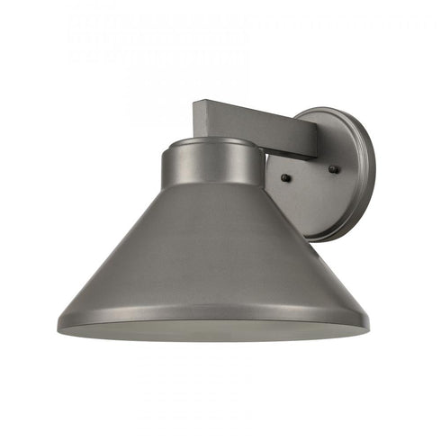 Elk Thane 10 Inch High 1 Light Outdoor Sconce in Hematite Model: 69691/1
