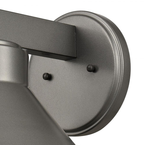 Elk Thane 10 Inch High 1 Light Outdoor Sconce in Hematite Model: 69691/1