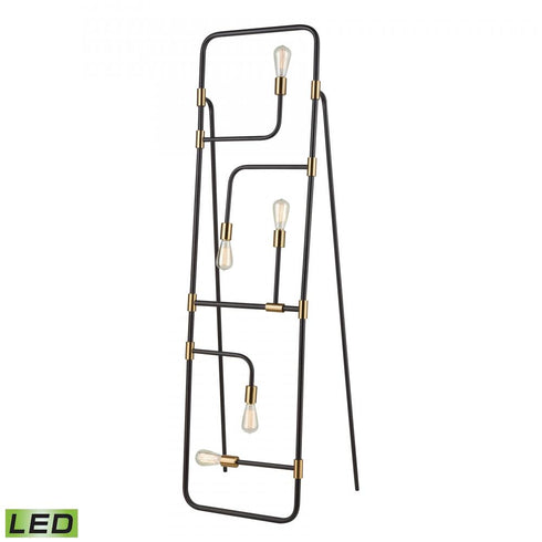Elk Think Tank 64 Inch High 5 Light Floor Lamp in Black Includes LED Bulbs Model: D3551-LED