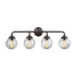Elk Thomas Beckett 33 Inch Wide 4 Light Vanity Light in Oil Rubbed Bronze Model: CN129411