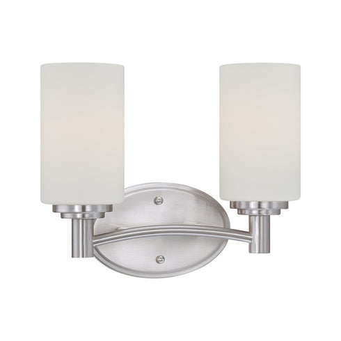 Elk Thomas Pittman 12 Inch Wide 2 Light Vanity Light in Brushed Nickel Model: 190022217
