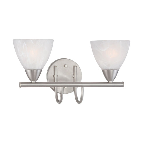 Elk Thomas Tia 15.75 Inch Wide 2 Light Vanity Light in Matte Nickel Model: 190016117