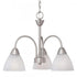 Elk Thomas Tia 17.75 Inch Wide 3 Light Chandelier in Matte Nickel Model: 190005117