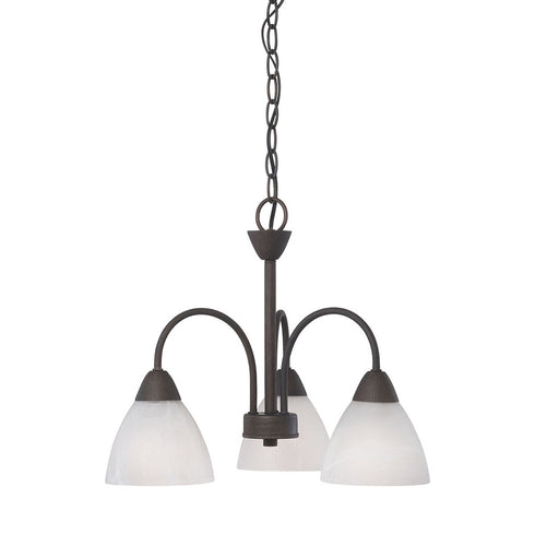 Elk Thomas Tia 17.75 Inch Wide 3 Light Chandelier in Painted Bronze Model: 190005763